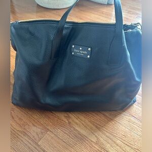Kate Spade Black Textured Tote